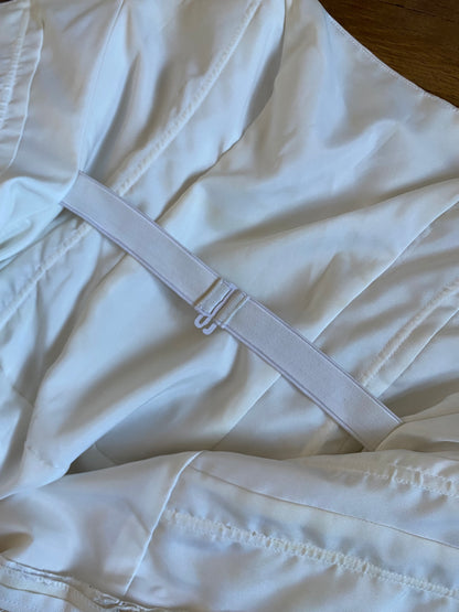 Ivory Benjamin Roberts lace wedding dress uk 12