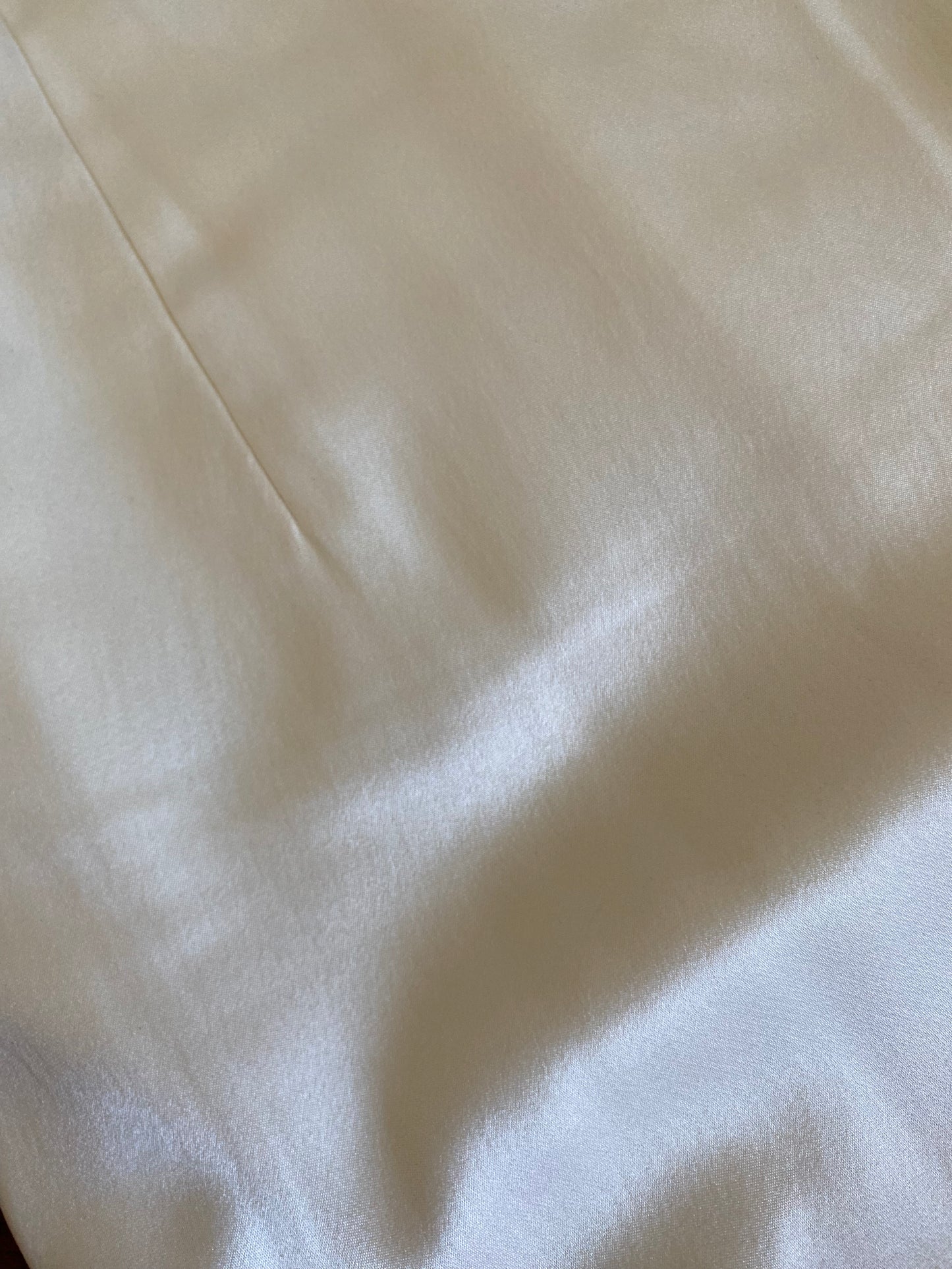 100% silk Carol Li Couture ivory low back wedding dress uk 10