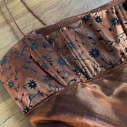 Morgan & Co metallic brown evening prom dress uk 10