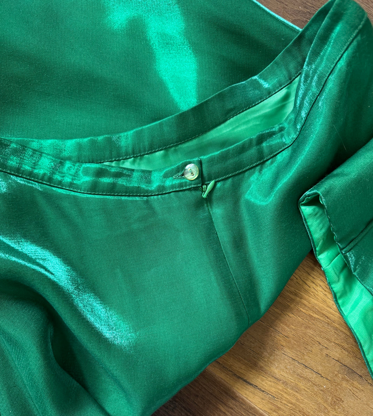Forest green shimmery 3-piece prom set uk 12