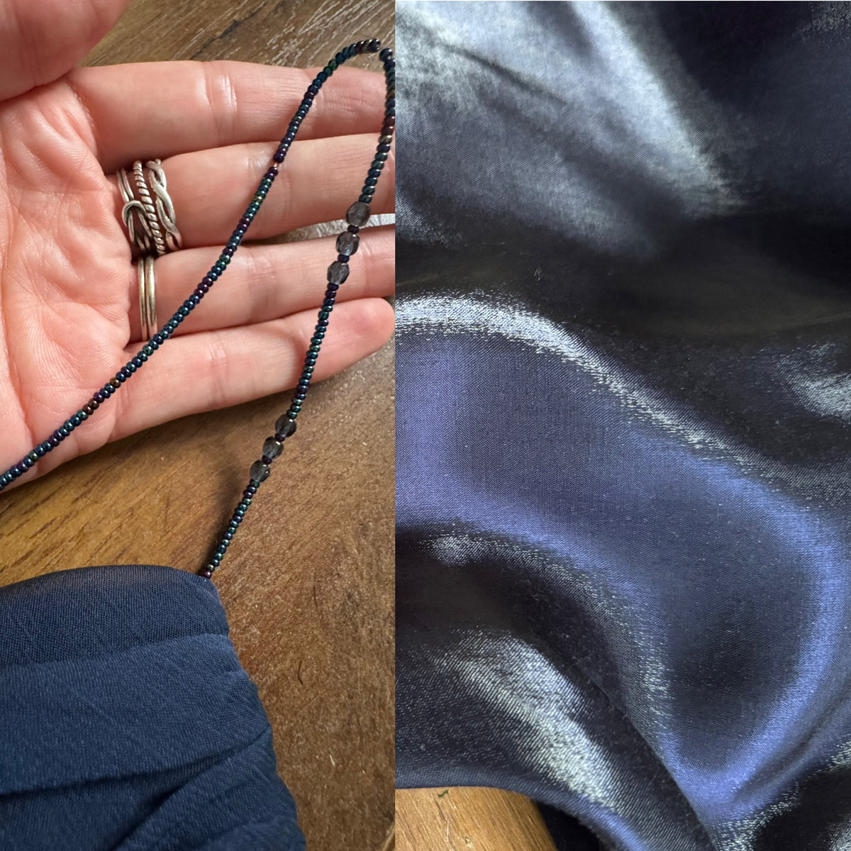 Navy shimmery prom dress uk 10