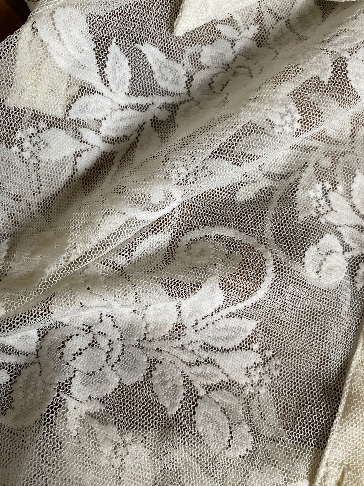 Berkertex off white sheer blouse UK S-M