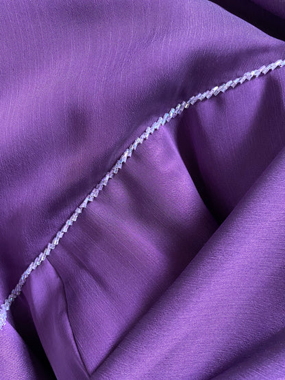 Purple chiffon evening dress UK 12