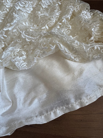 Helen Marina 1990s pure silk lace wedding dress uk 10