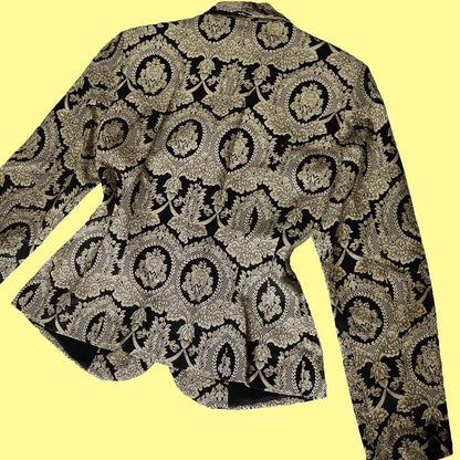 Monsoon Twilight black & gold blazer UK 10