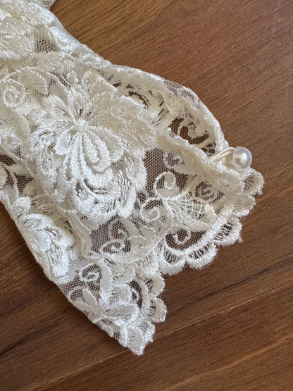 Helen Marina 1990s pure silk lace wedding dress uk 10