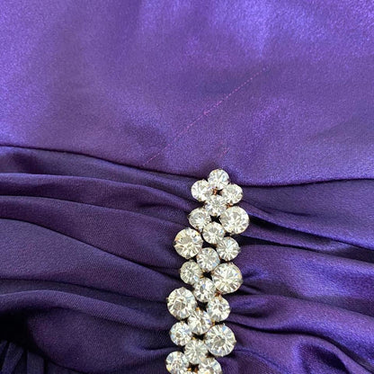 Betsy & Adam pink & purple satin evening dress UK 14