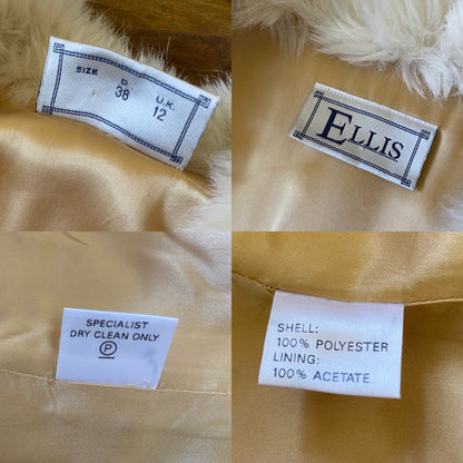 Ellis ivory 2-piece wedding dress & coat set uk 12