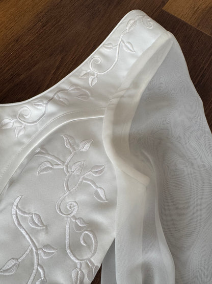 Sincerity ivory long sleeve wedding dress uk 14