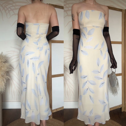 Nick Coleman pale yellow summer dress uk 12
