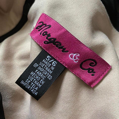 Black Morgan & Co stretch cold shoulder evening dress UK 12