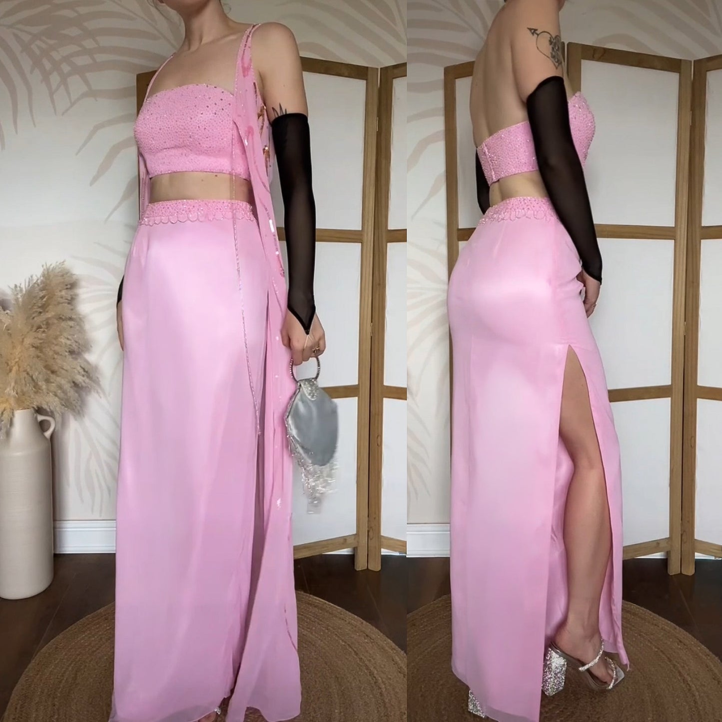 Pink Alyce Designs 3-piece evening set uk 8