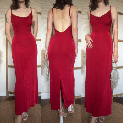 Vintage Ann Summers red stretch dress uk 14-16