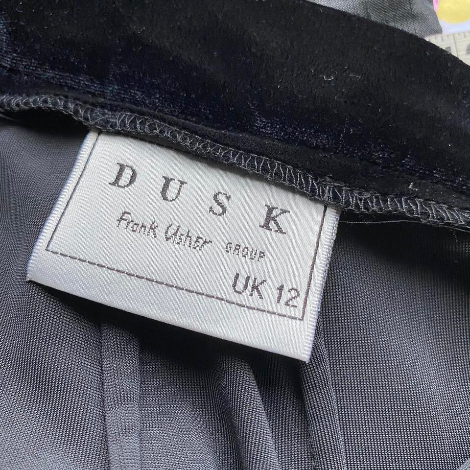 Black Dusk velvet maxi skirt size UK 10