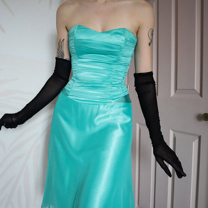 Sapphire strapless lace up midi dress UK 8