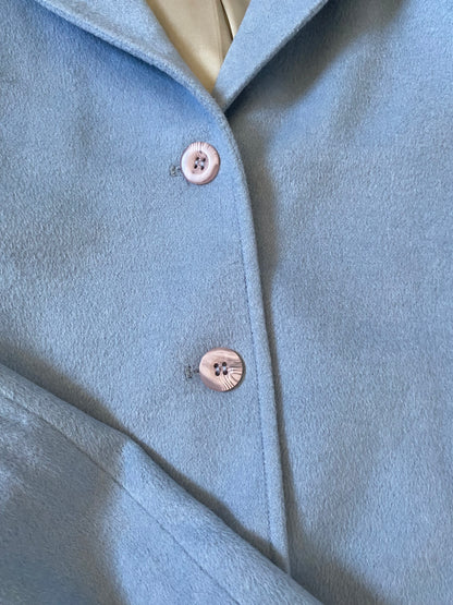 Stunning dusky blue super soft 2 piece suit UK 10