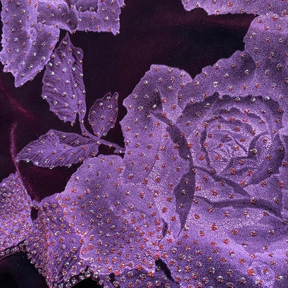 Tadashi burgundy velvet strapless gown UK 12-14