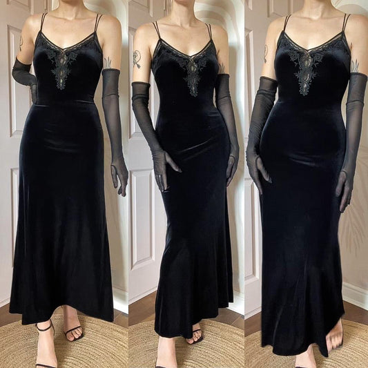 Black Debut stretch evening dress UK 12