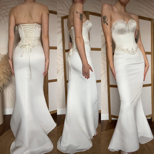 Benjamin Roberts ivory 2-piece wedding set uk 10