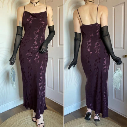 Debut purple floral slip dress UK 10-12