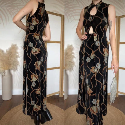 Black stretchy butterfly print 2 piece co ord uk 10