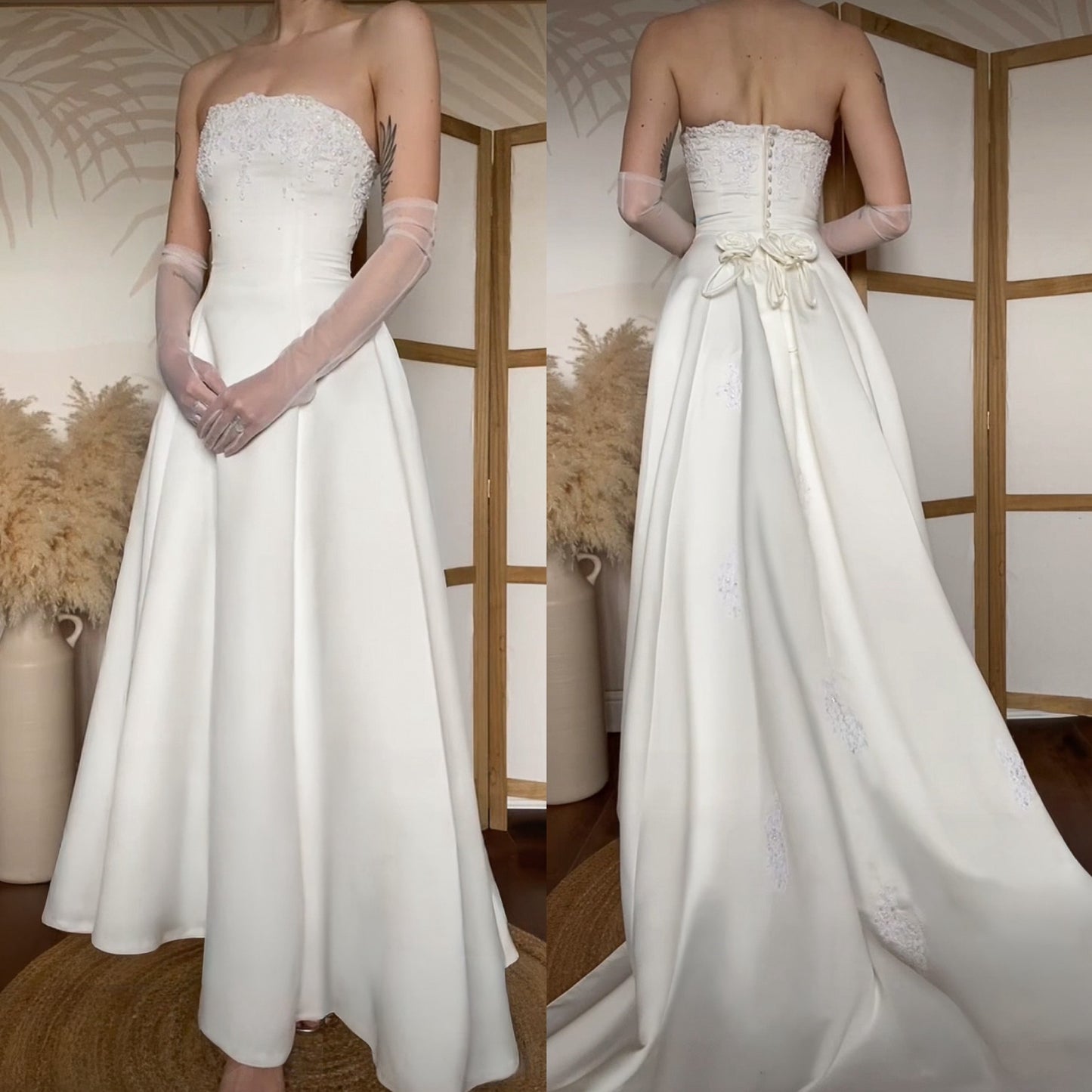 Sincerity Bridal ivory a-line wedding dress uk 6-8
