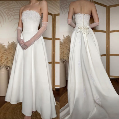 Sincerity Bridal ivory a-line wedding dress uk 6-8