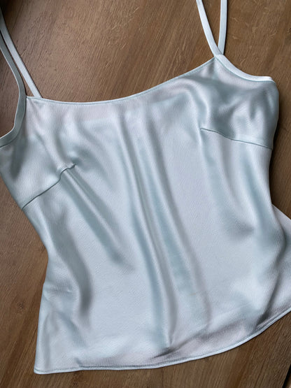 Baby blue Dusk 3 piece evening suit UK 10