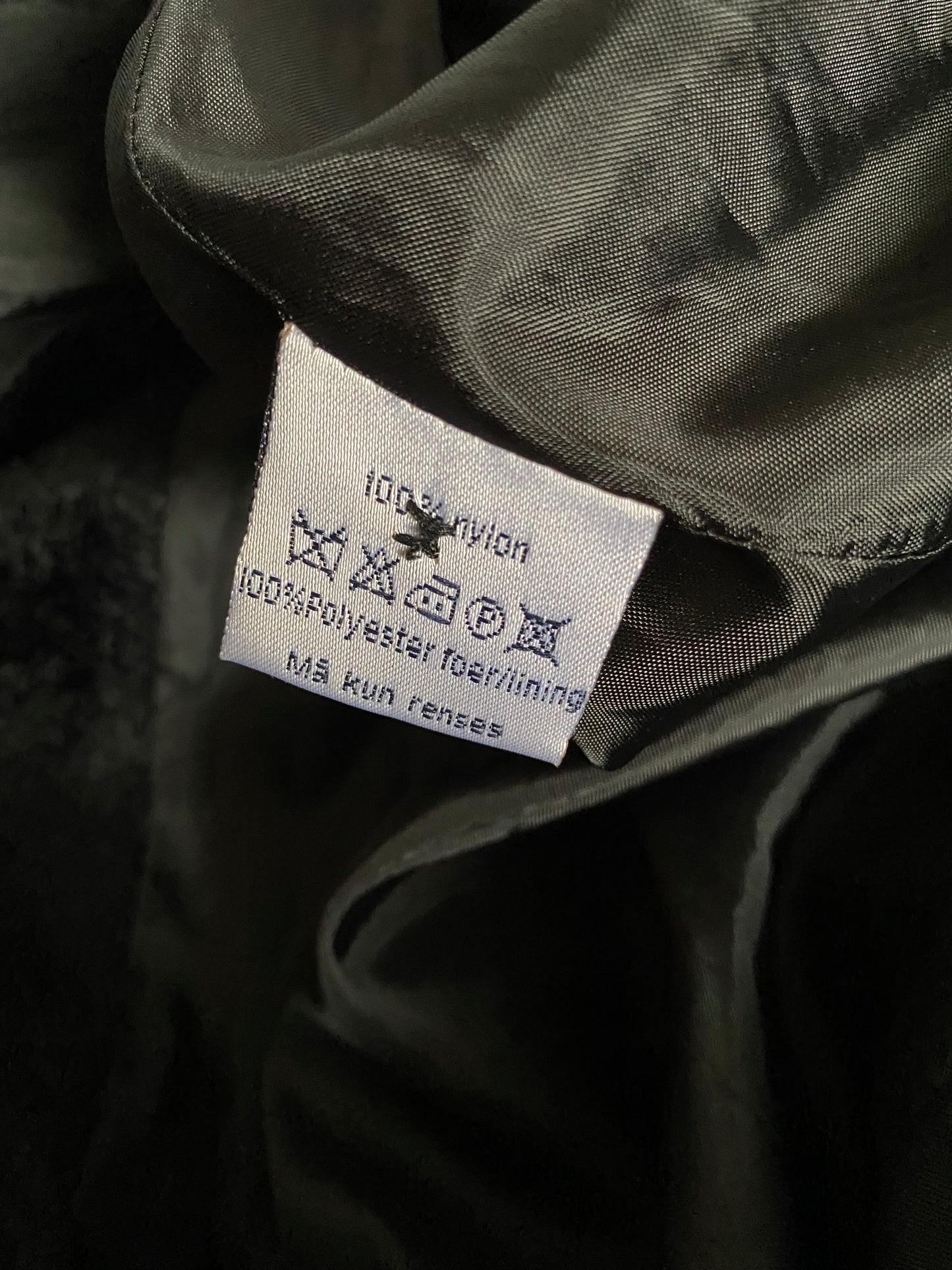 Black faux fur maxi coat UK S