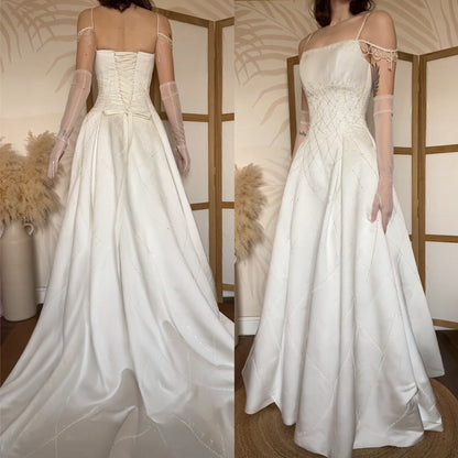 Maggie Sottero Couture ivory a-line beaded wedding dress uk 8