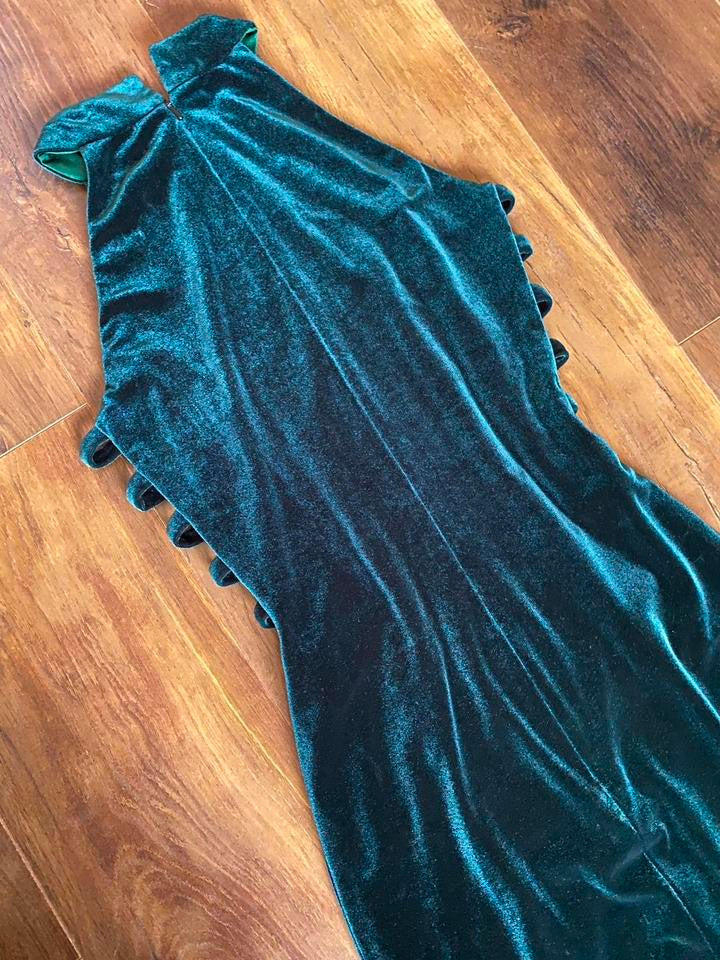 John Charles velvet stretch high neck dress UK 10