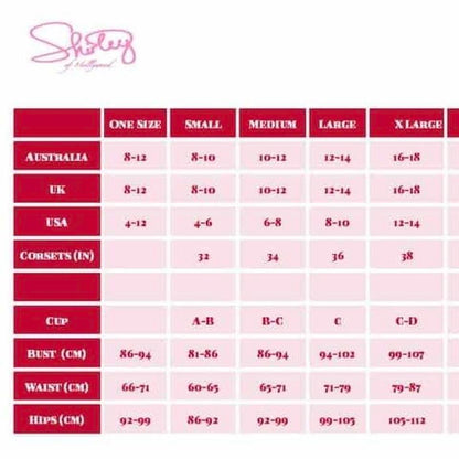 Black lace Shirley of Hollywood corset UK S-M