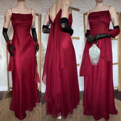 Tiffanys burgundy chiffon evening dress & shawl uk 14