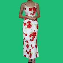 Load image into Gallery viewer, White floral Laura Ashley summer maxi dress UK 12
