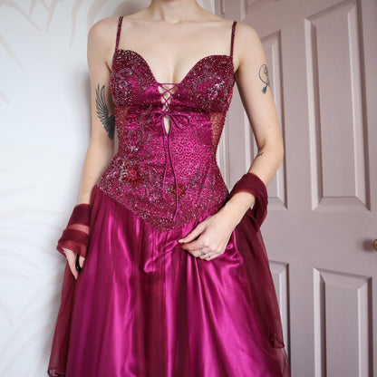 YVE London a-line ball gown UK 10