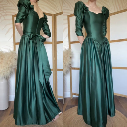Pronuptia forest green evening dress uk 10