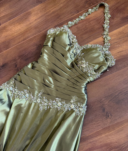Ronald Joyce green prom dress uk 12