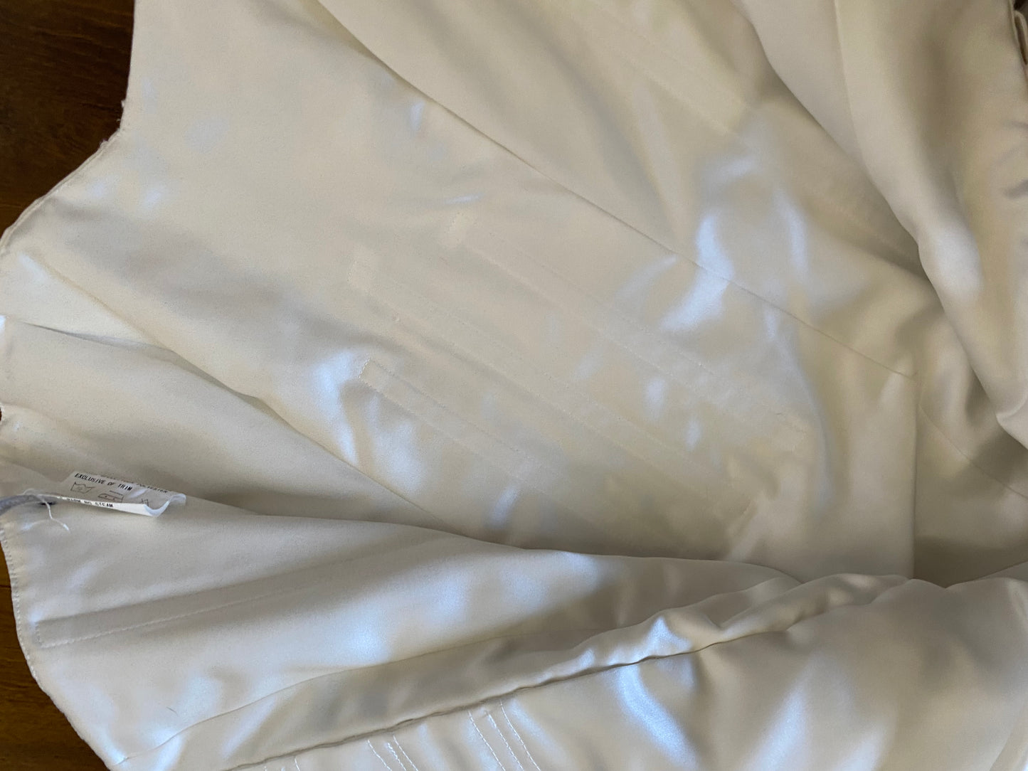 Maggie Sottero white organza wedding dress uk 14