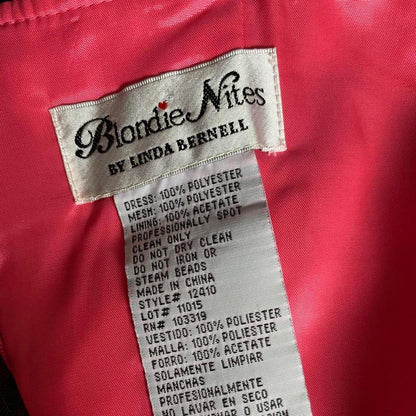 Pink Blondie Nites a-line evening prom dress UK 8