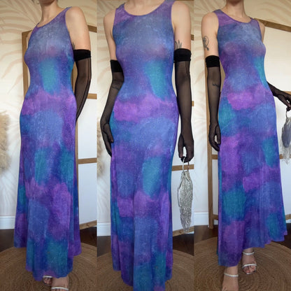 Glittery Gina Bacconi stretch evening dress uk 12