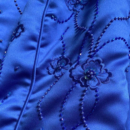 Hilary Morgan Cornflower Strapless Corset Dress UK 12