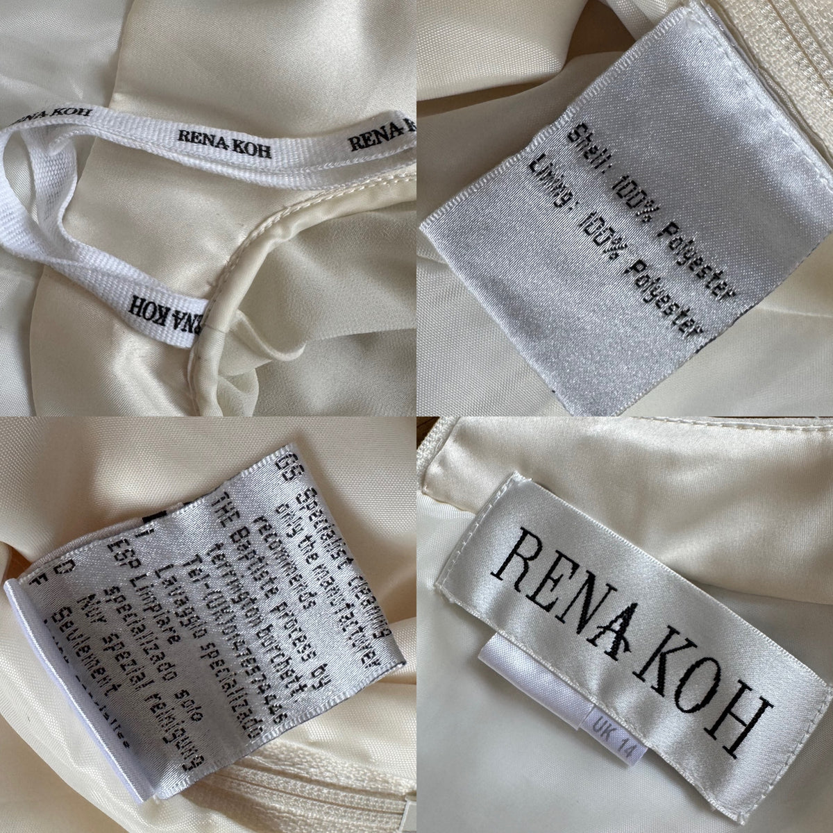 Ivory long sleeve ethereal wedding dress uk 14