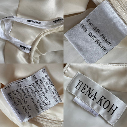 Ivory long sleeve ethereal wedding dress uk 14