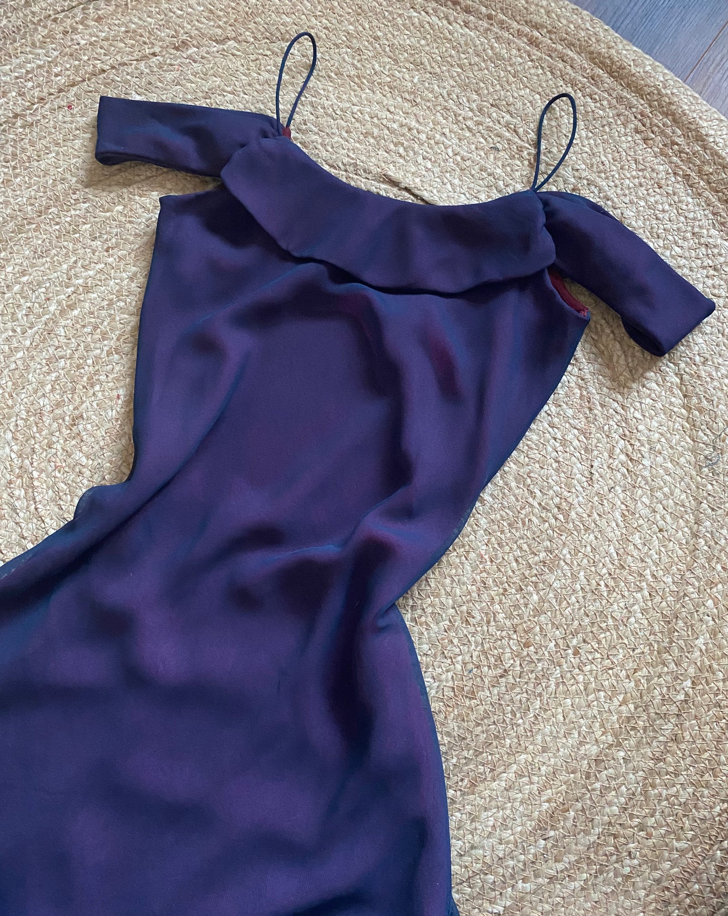 Cold shoulder slip evening dress UK 10