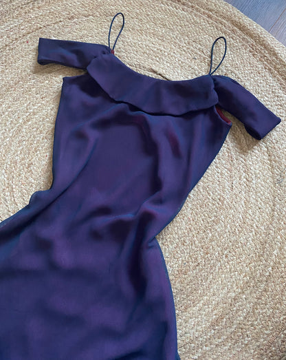 Cold shoulder slip evening dress UK 10