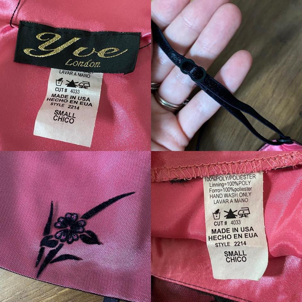 Yve London pink 2-piece top & skirt set uk 8