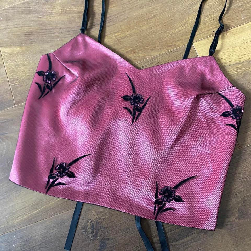 Yve London pink 2-piece top & skirt set uk 8