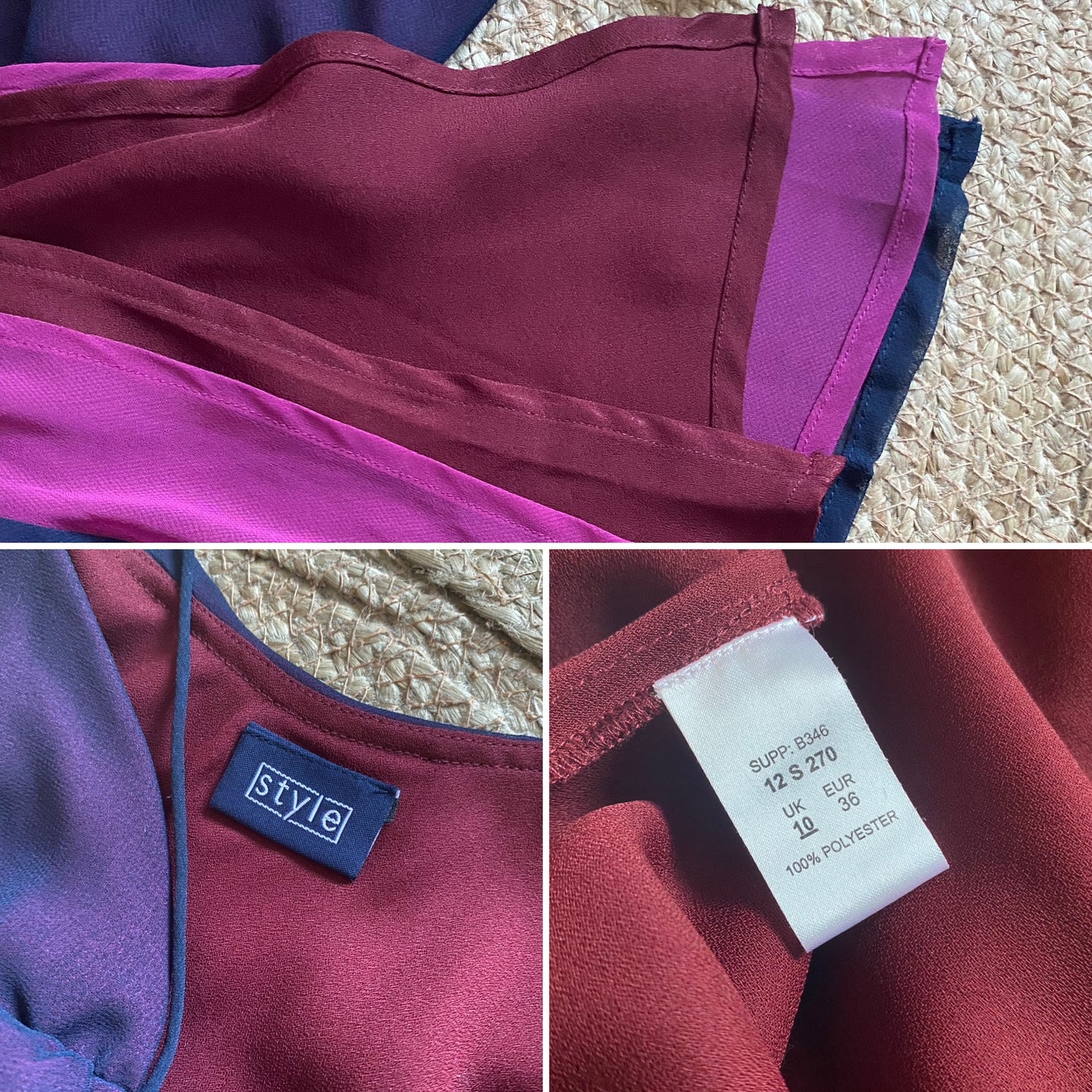 Cold shoulder slip evening dress UK 10