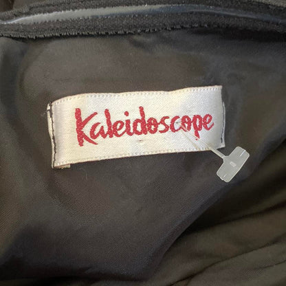 Black Kaleidoscope open back evening dress UK 14