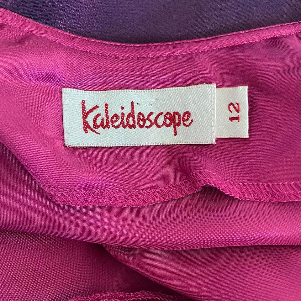 Purple cold shoulder evening dress UK 12